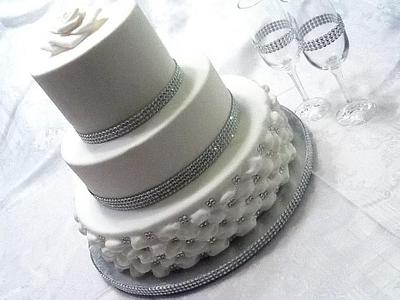 My first wedding cake - Cake by Pam - Kingman Cake Company