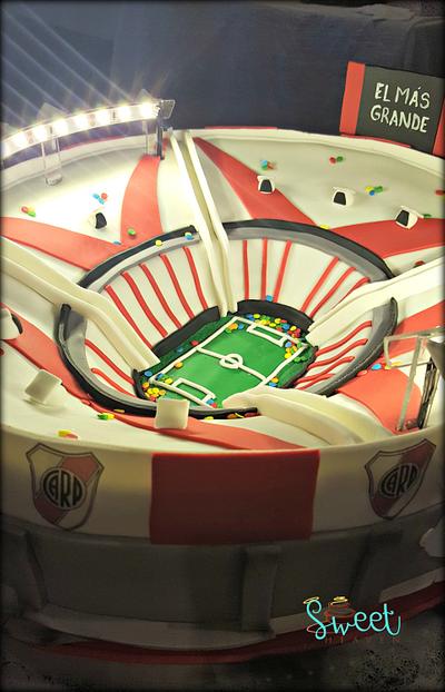 River Plate Soccer Stadium - Cake by Sweet Heaven Cakes
