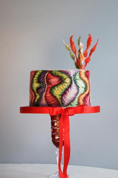 Colorful swirls - Cake by Katarzynka