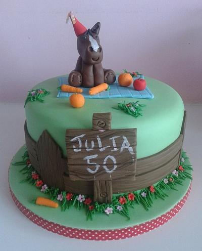 Birthday Pony 3 - Cake by Laura