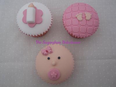 Baby Girl Baby Shower Cupcakes - Cake by Sam Harrison