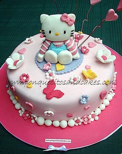 Kitty Cake and Cupcakes - Cake by Marielly Parra