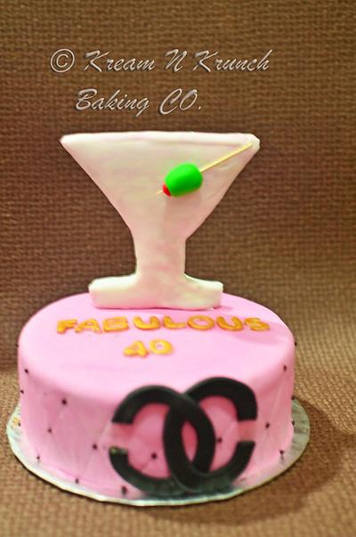Fabulous at 40  - Cake by KnKBakingCo
