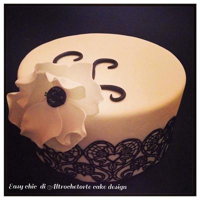 simple elegant cake - Cake by swuectania