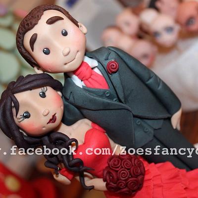 Bride and groom - Cake by Zoe's Fancy Cakes