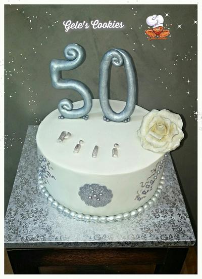 50 birthday cake - Cake by Gele's Cookies