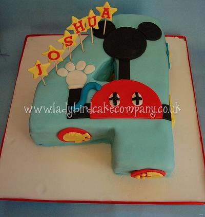 Mickey Mouse clubhouse number cake - Cake by ladybirdcakecompany