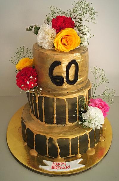 60 th birthday cake  - Cake by Cakes & Chocolates 