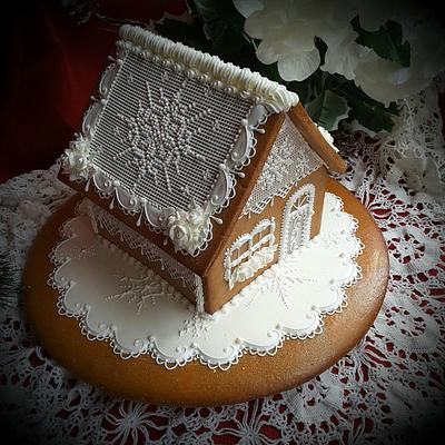 Snowflake cottage  - Cake by Teri Pringle Wood