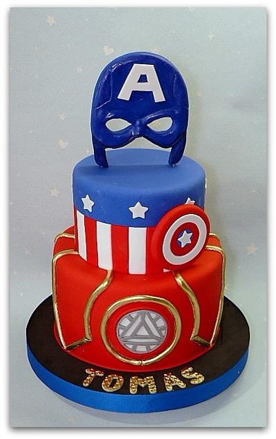 Some Avengers... cake - Cake by Silvia Caeiro Cakes