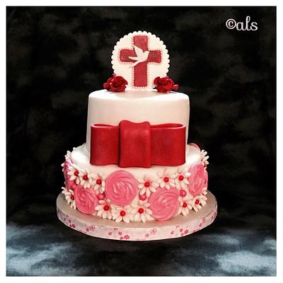 Baptism cake - Cake by ALotofSugar