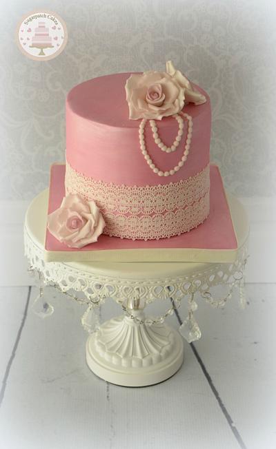 Shimmer and lace - Cake by Sugarpatch Cakes