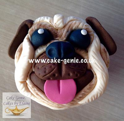 Pug Cupcakes - Cake by Elaine Bennion (Cake Genie, Cakes by Elaine)