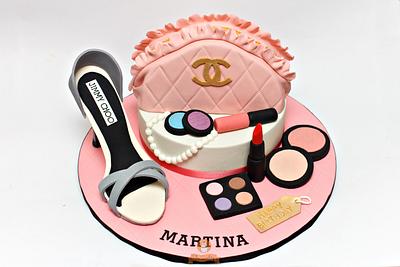 Shoe and Makeup Cake - Cake by The Sweetery - by Diana