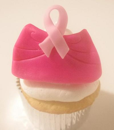 Pink Ribbon Cupcake Purse - Cake by Debra J. Mosely