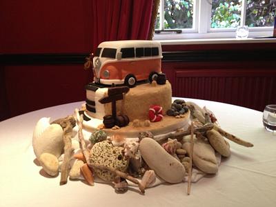 Vw Campervan Wedding Cake xx - Cake by Mary Scott