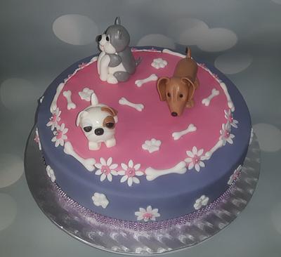 Dogs cake. - Cake by Pluympjescake