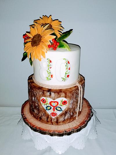 Sunflower  - Cake by alenascakes