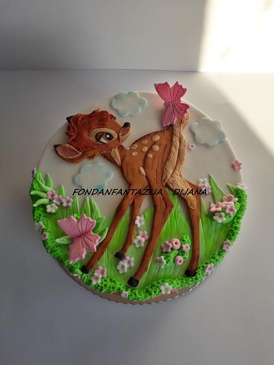 Bambi - Cake by Fondantfantasy