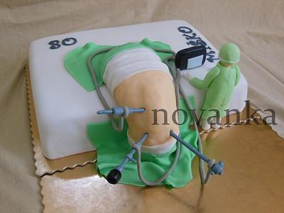 A knee operation cake - Cake by Novanka
