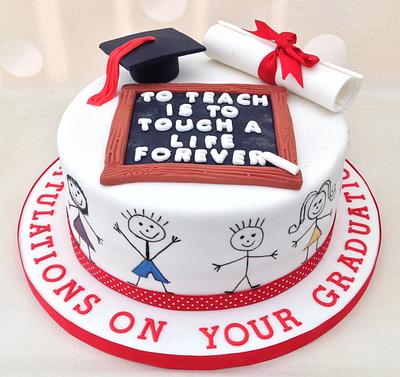 Teacher Graduation Cake - Cake by Yvonne Beesley