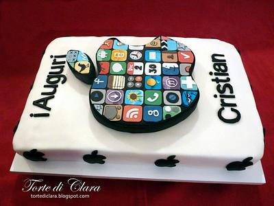 Apple Logo cake - Cake by Clara