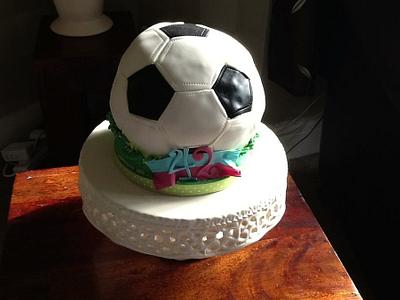 Football cake - Cake by Lisascakes