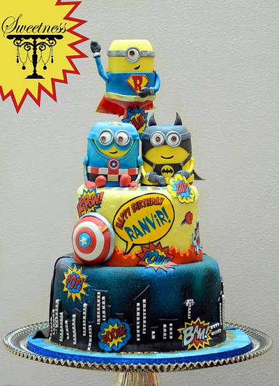 Superhero Minion's - Cake by khushi