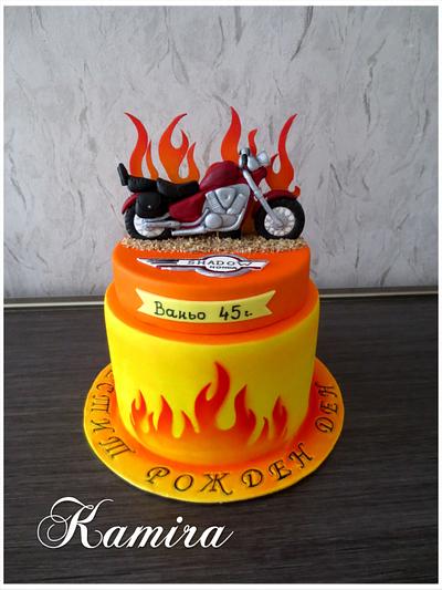 Cake motorcikle honda - Cake by Kamira