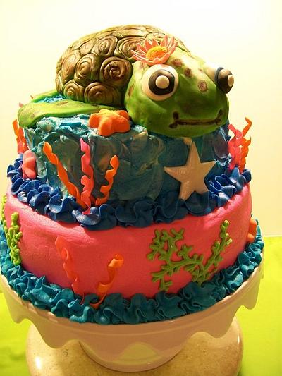 Turtle Birthday Cake - Cake by Sherry