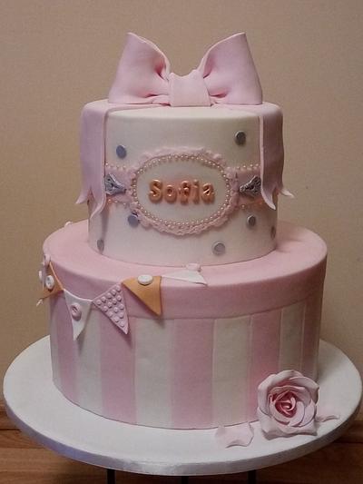 Christening cake - Cake by Gabriela Doroghy