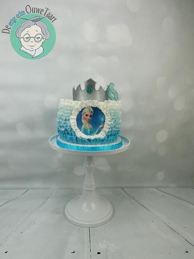 Frozen ruffle cake - Cake by DeOuweTaart