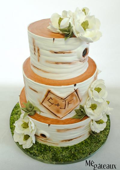 Birch wedding cake - Cake by Mé Gâteaux