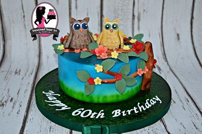 Cutie Owls cake - Cake by Sensational Sugar Art by Sarah Lou