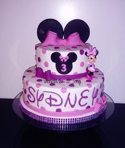 Minnie Mouse Birthday Cake - Cake by Miky1983