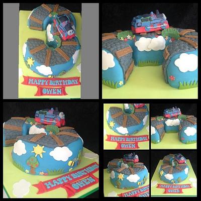 First no3 Thomas cake  - Cake by Kirstie's cakes