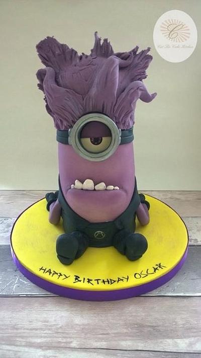 Evil Purple Minion  - Cake by Emma Lake - Cut The Cake Kitchen