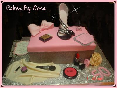 Shoe & Makeup - Cake by Rosa