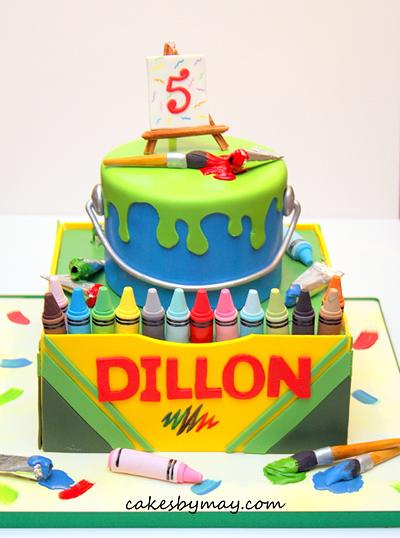 Arts and Crafts Crayons Cake - Cake by Cakes by Maylene