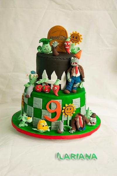 Plants vs zombies 2 cake - Cake by Todorka Nikolaeva