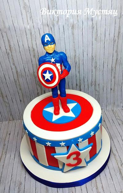 Captain America - Cake by Victoria