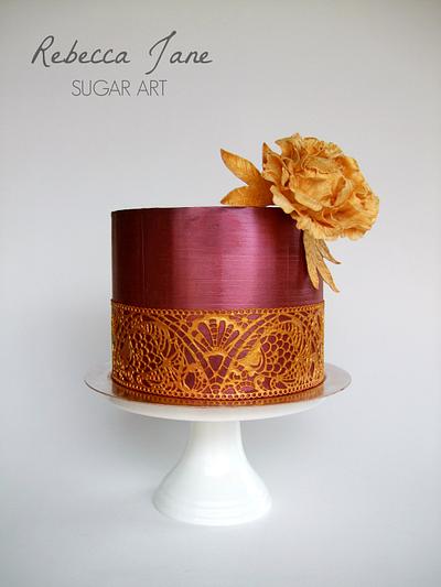 Ruby Wedding Anniversary - Cake by Rebecca Jane Sugar Art
