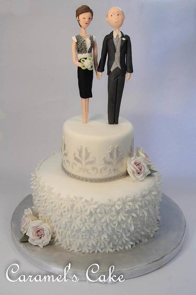  Silver wedding anniversary - Cake by Caramel's Cake di Maria Grazia Tomaselli