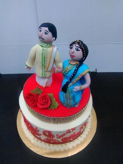 Indian Wedding Cake - Cake by Letchumi Sekaran