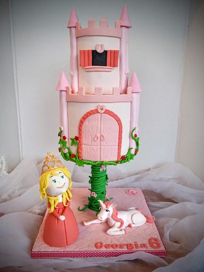Georgie's Unicorn and Princess - Cake by Hilz