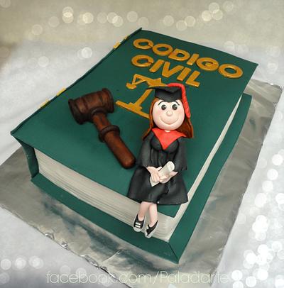 Graduation book cake - Cake by Paladarte El Salvador