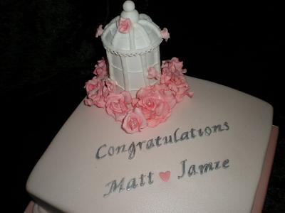 Birdcage n Roses  - Cake by Sugarart Cakes