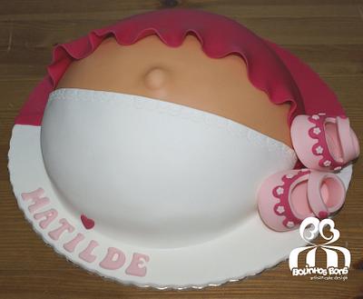 Pregnant belly - Cake by Bolinhos Bons, Artisan Cake Design (by Joana Santos)