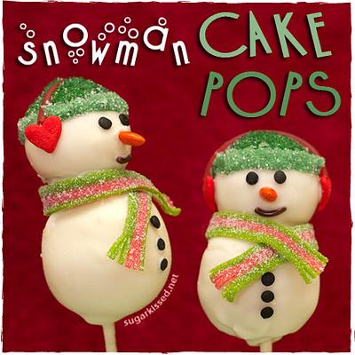Snowman Cake Pops - Cake by Janine
