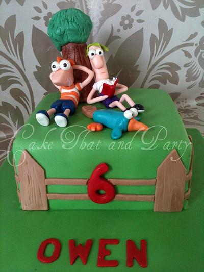 phineas and ferb cake  - Cake by yvonne